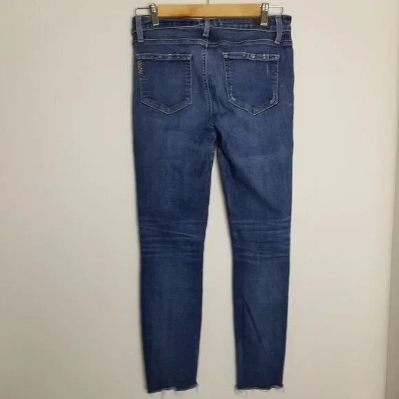 Paige Jeans Womens Size 27 Verdugo Ankle Cropped Distressed Raw Hem Skinny - Picture 7 of 16